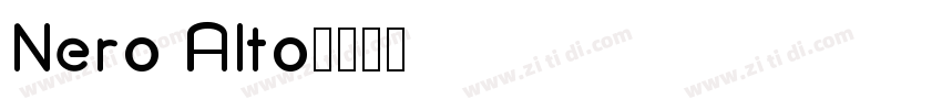 Nero Alto字体转换
